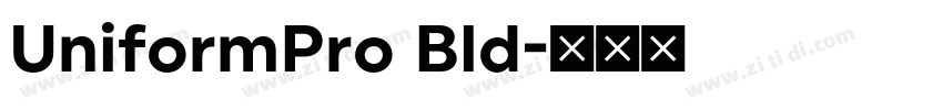 UniformPro Bld字体转换 UniformPro Bld字体转换